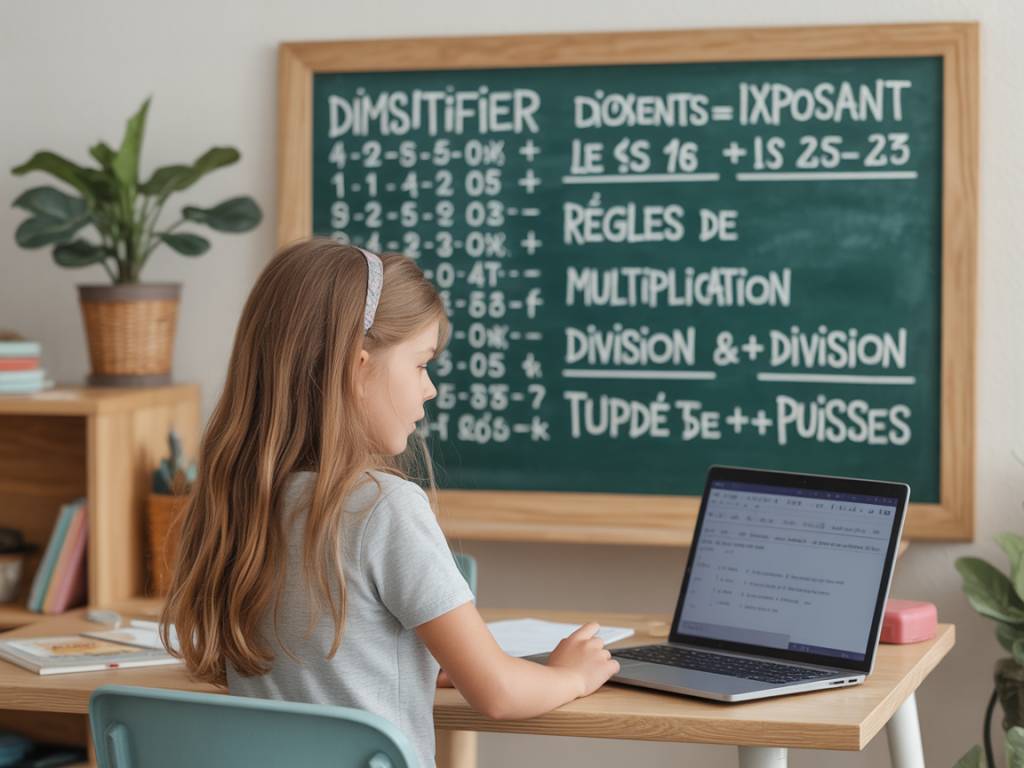 Démystifier les lois des exposants règles de multiplication division et puissances